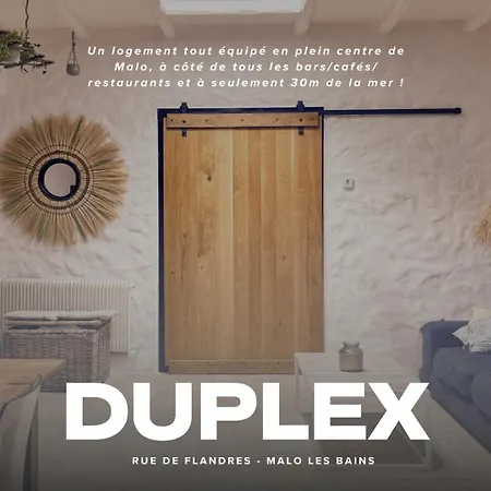 Duplex De Charme Avec Terrasse A 30 M De La De Malo Apartment Dunkirk